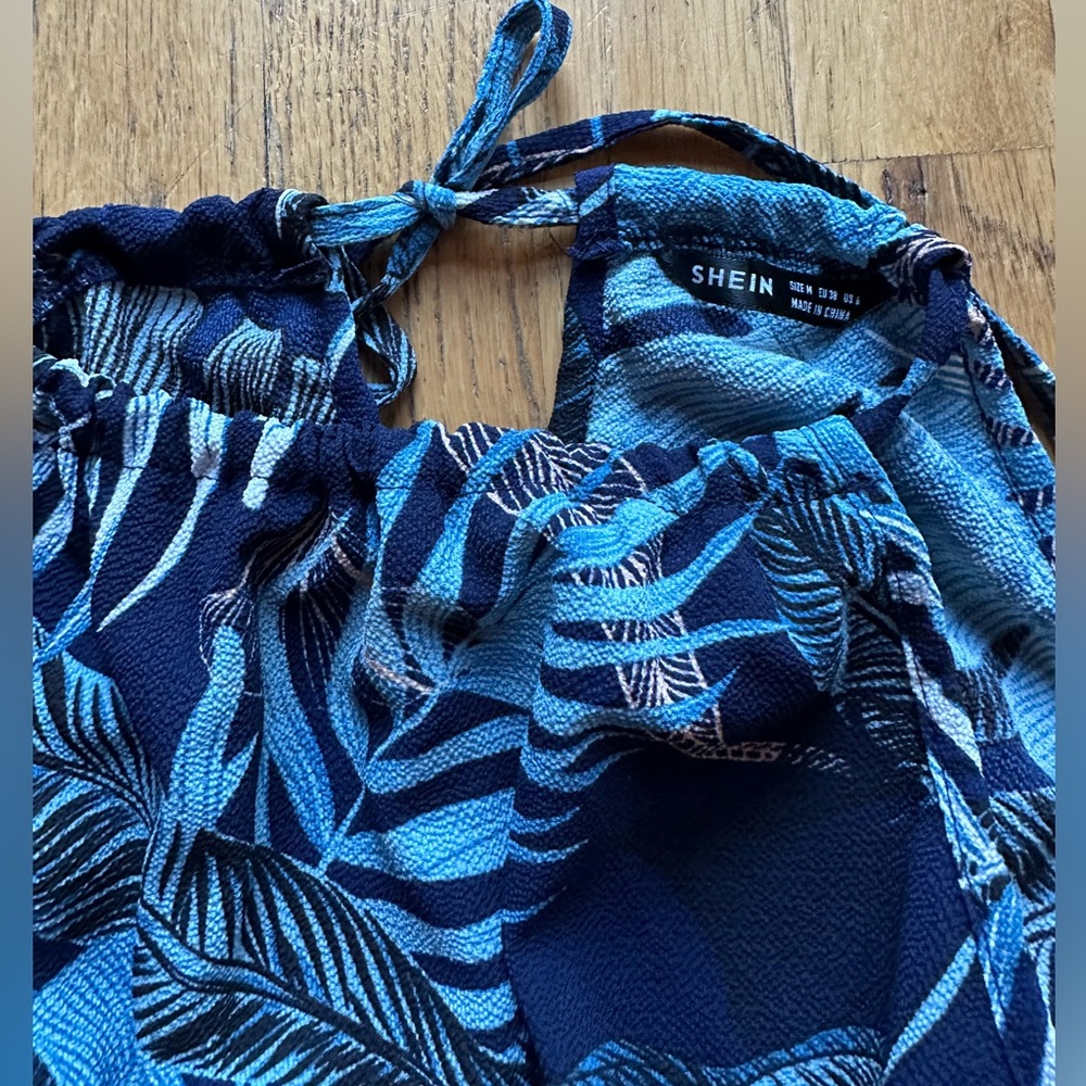 Tropical print split thigh maxi dress - Picture 6 of 7